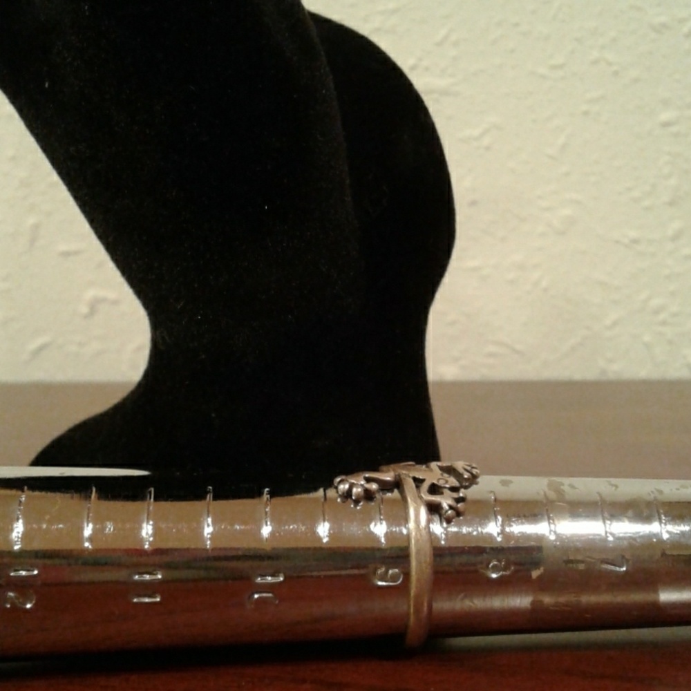 Sterling silver frog ring - Picture 4 of 4